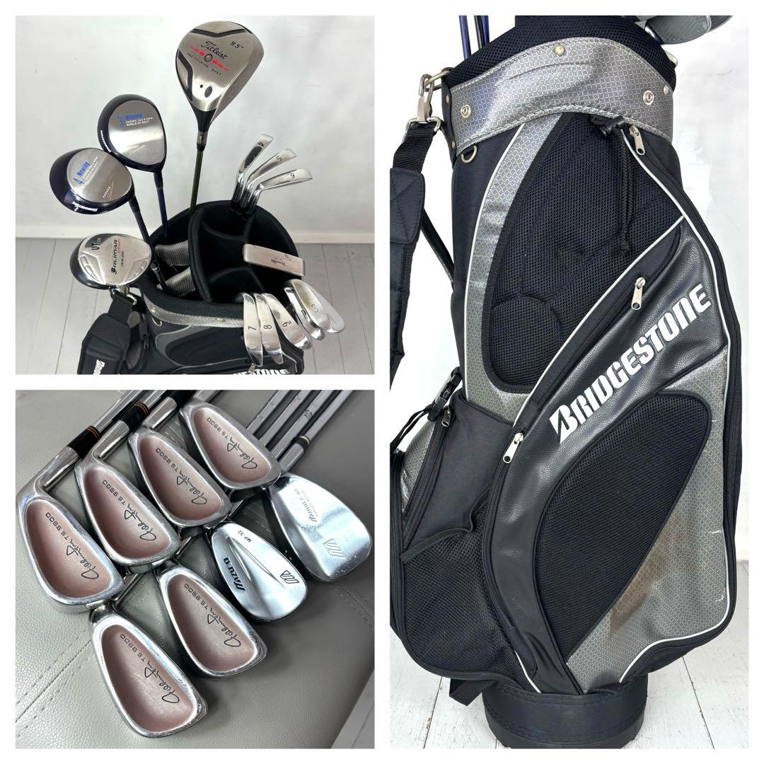 本格派 メンズゴルフクラブ 13本 フルセット ゴルフセット タイトリスト