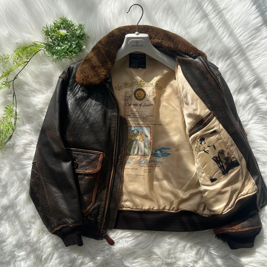 AVIREX アヴィレックス G-1フライトジャケット レザージャケット本革