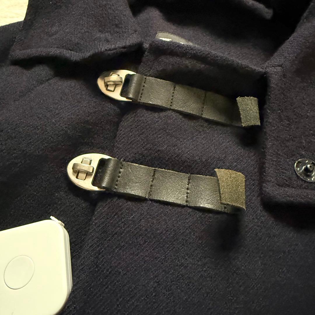 【美品】ワイズ ダッフル風 フードコート ラグラン ネイビー サイズ2