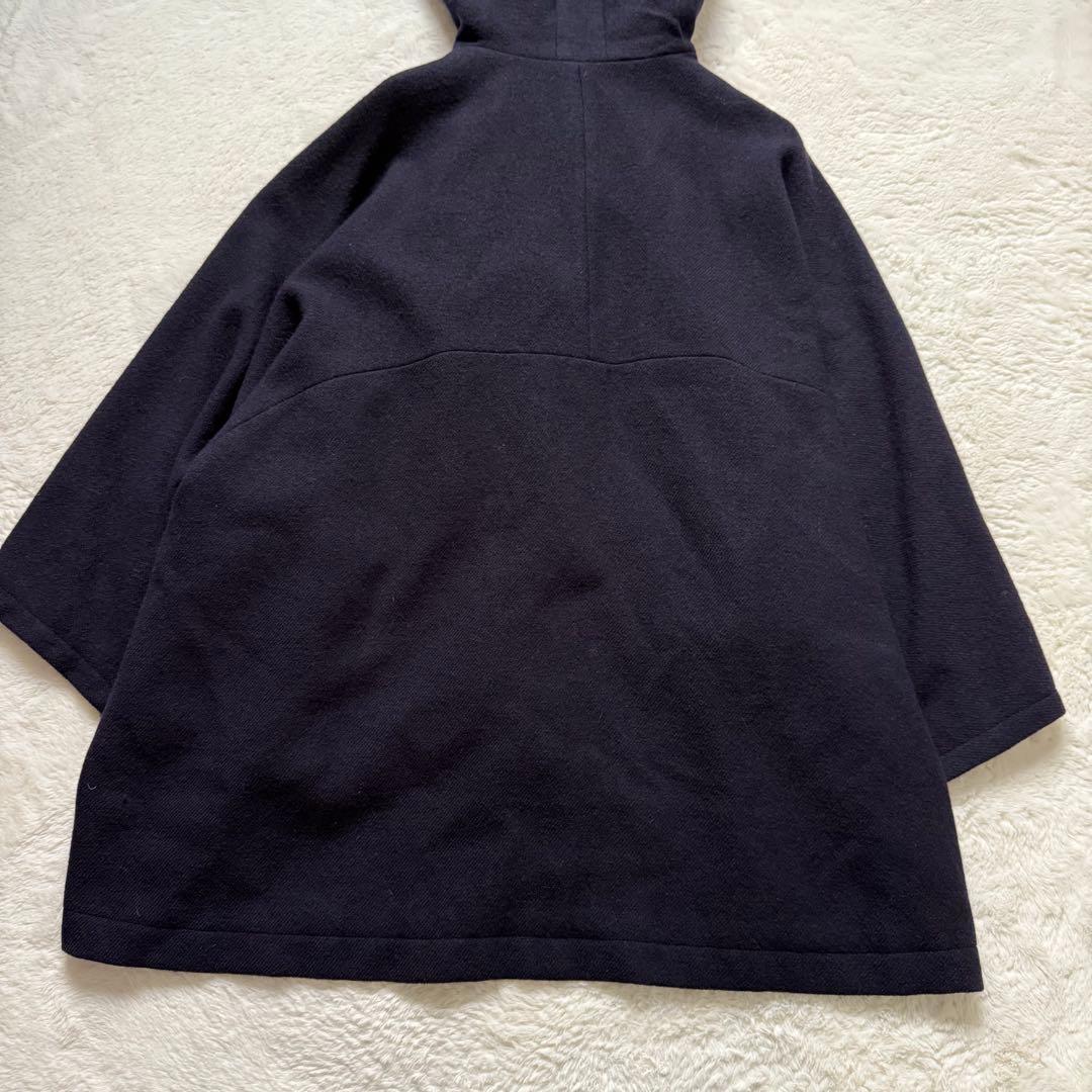 【美品】ワイズ ダッフル風 フードコート ラグラン ネイビー サイズ2