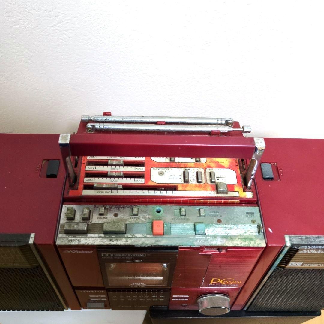 【ジャンク】 Victor ラジカセ ポータブルコンポ PC-R100