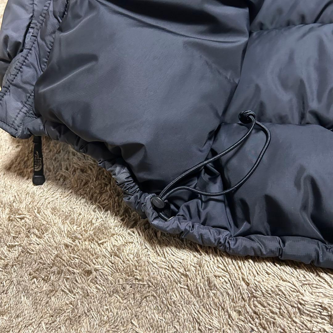 ノースフェイス ヌプシ 700 センターロゴ ダウンジャケット カモフラ 黒