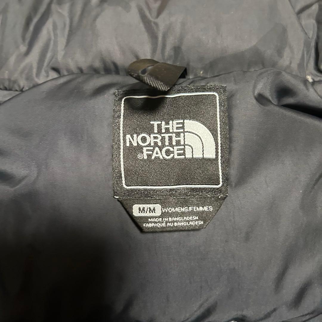 ノースフェイス ヌプシ 700 センターロゴ ダウンジャケット カモフラ 黒