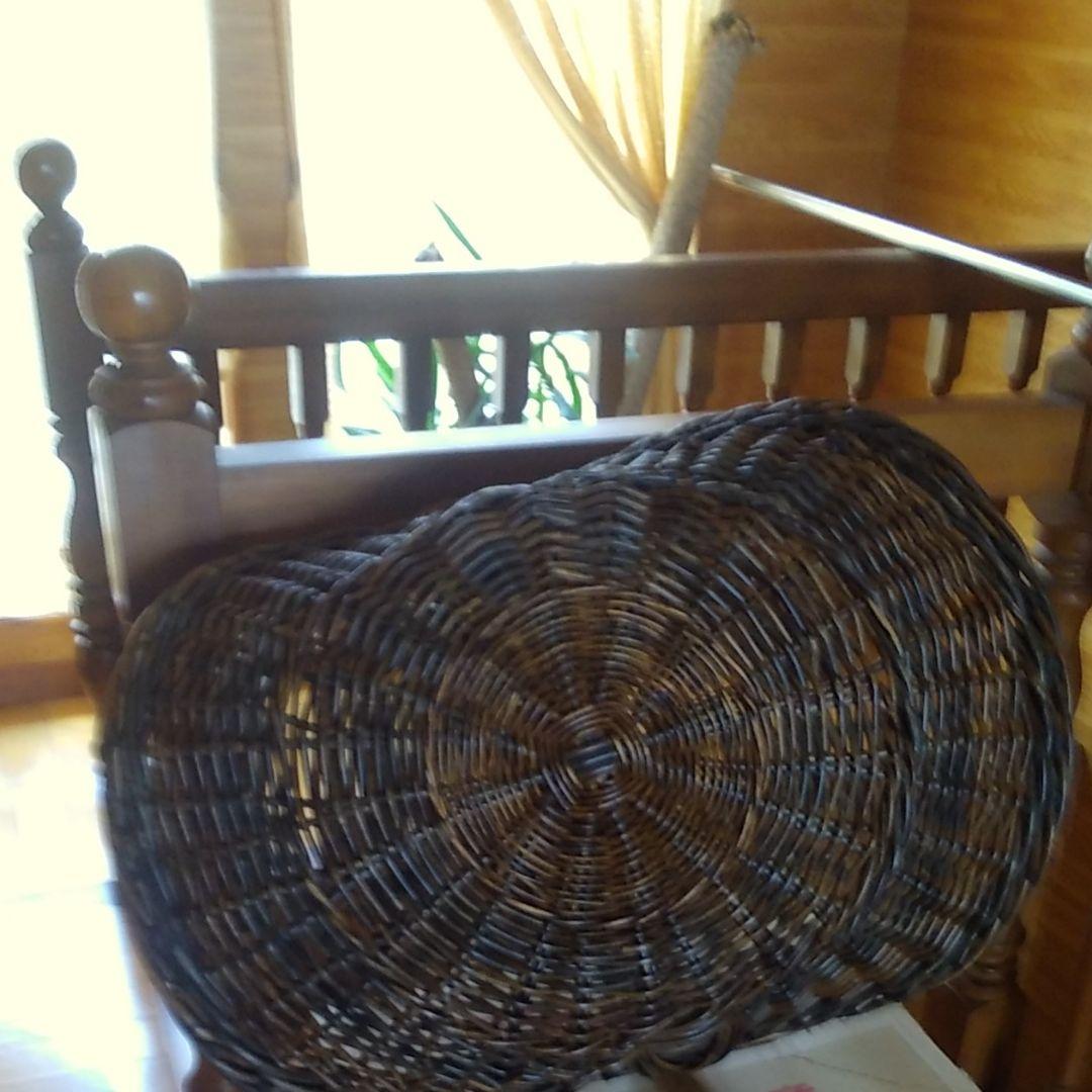 お洒落な籐かご