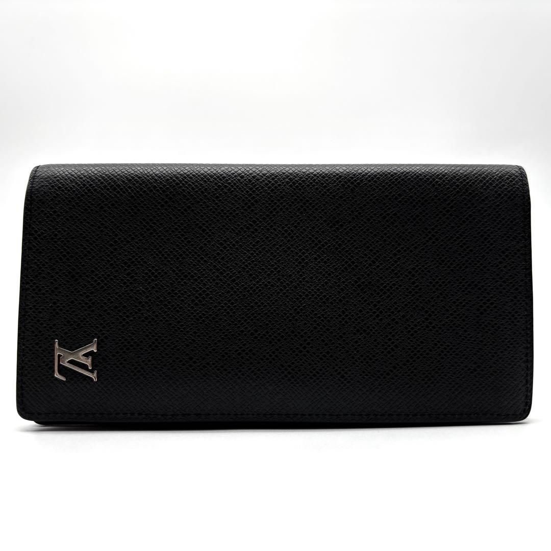 極美品・RFIDモデル ルイヴィトン タイガ ポルトフォイユ ブラザ 長財布 黒