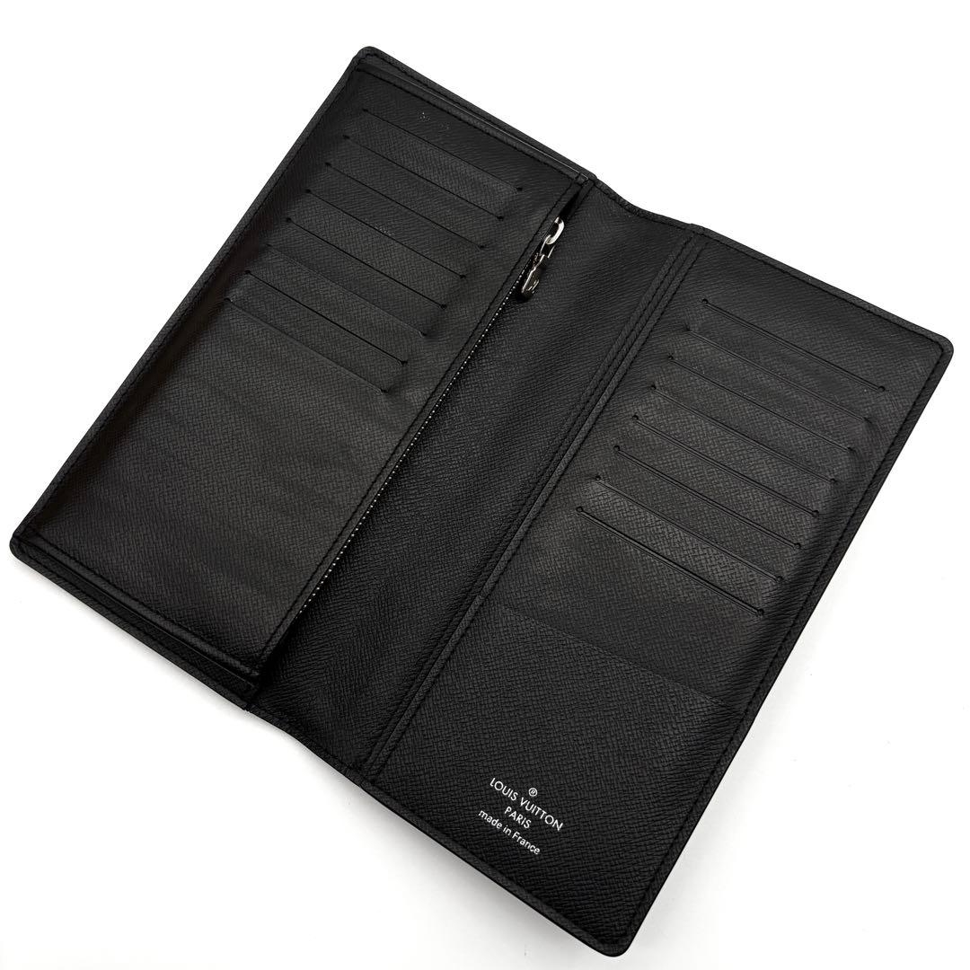 極美品・RFIDモデル ルイヴィトン タイガ ポルトフォイユ ブラザ 長財布 黒