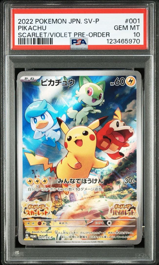 PSA10 ポケモンカード　ピカチュウ　スカバイプロモ