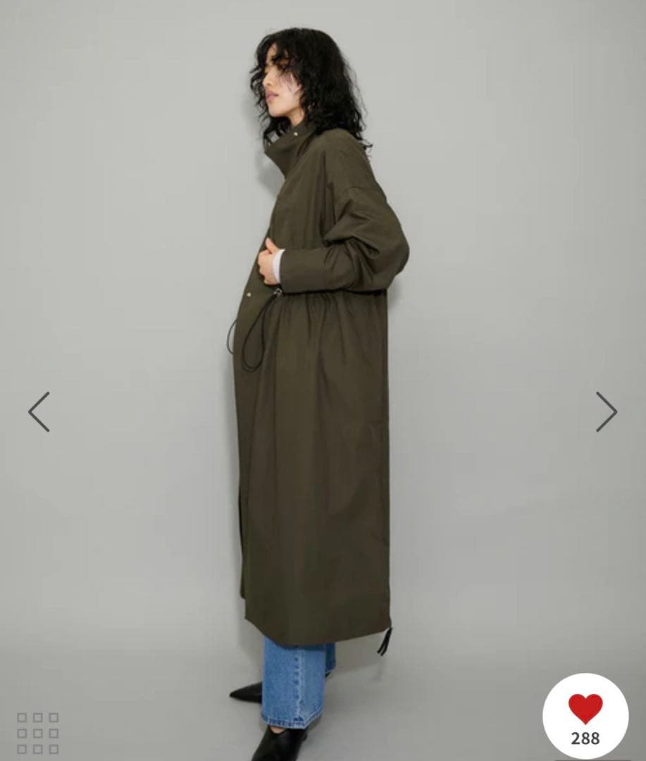 ADAM ET ROPE' 【WEB限定】スタンドカラーモッズコート