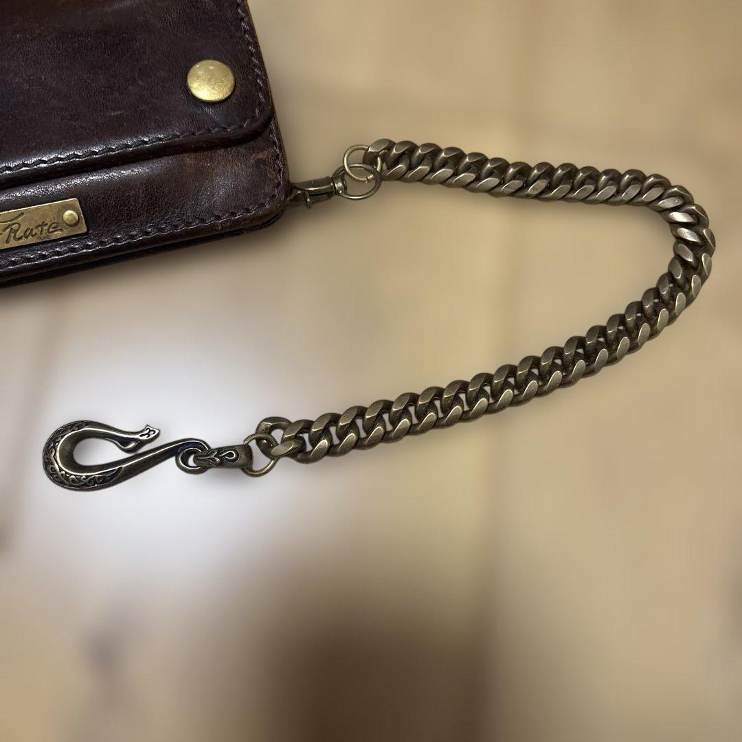 ば*さ様 Cut Rate ブラウン長財布 メタルチェーン付き　アメカジ　ハーレ