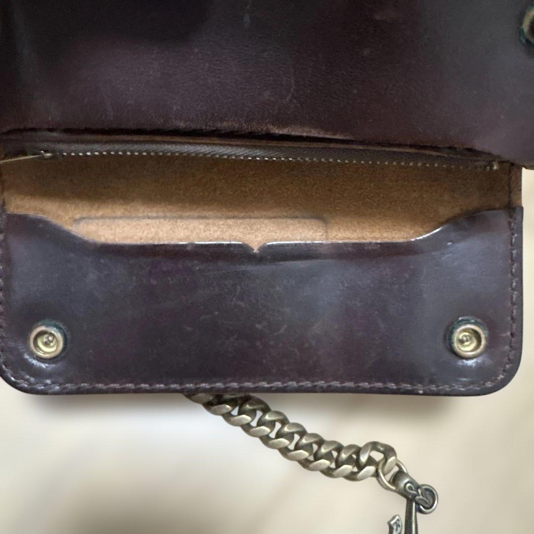 ば*さ様 Cut Rate ブラウン長財布 メタルチェーン付き　アメカジ　ハーレ