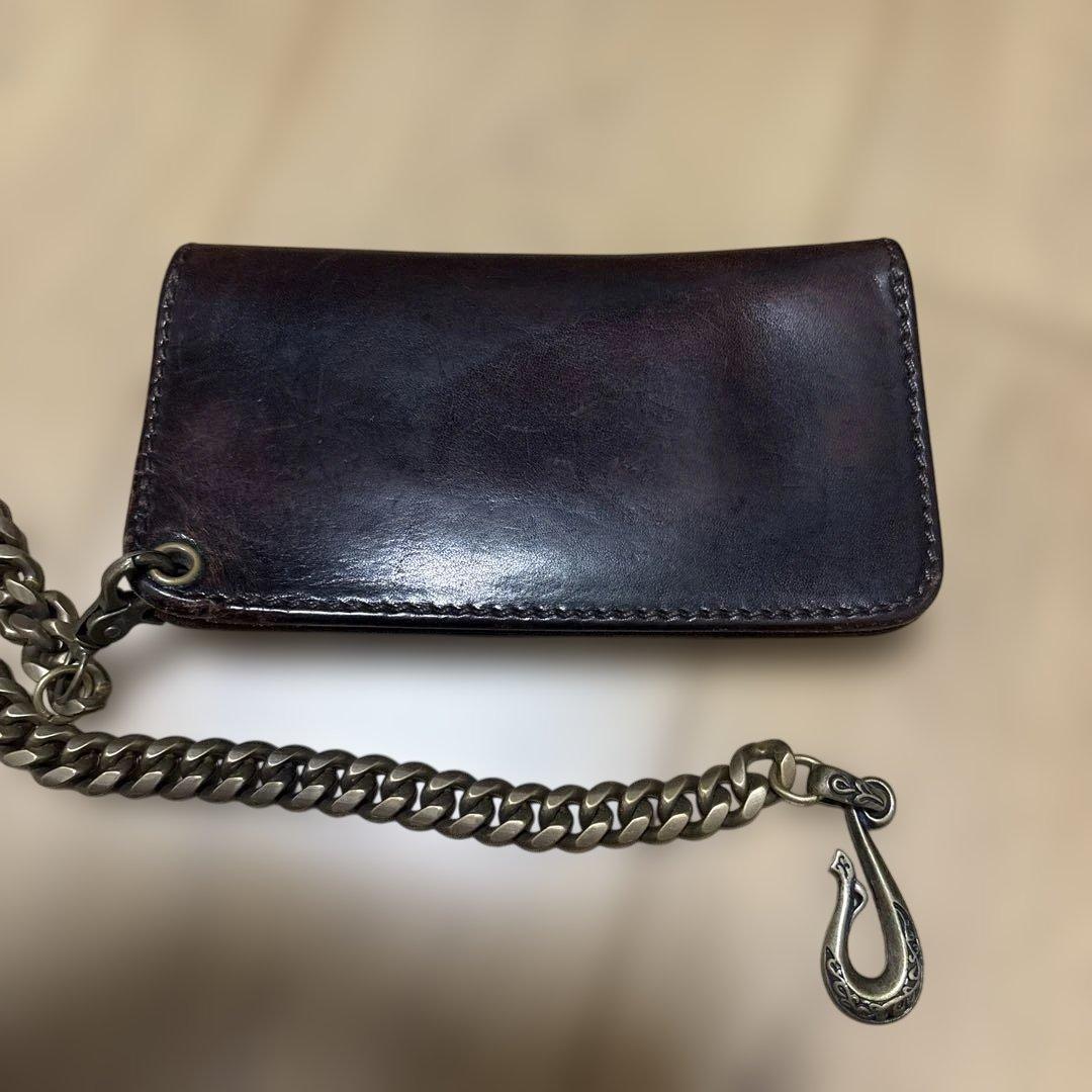 ば*さ様 Cut Rate ブラウン長財布 メタルチェーン付き　アメカジ　ハーレ