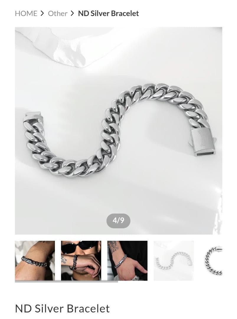 Nasty Dog シルバーチェーンブレスレット