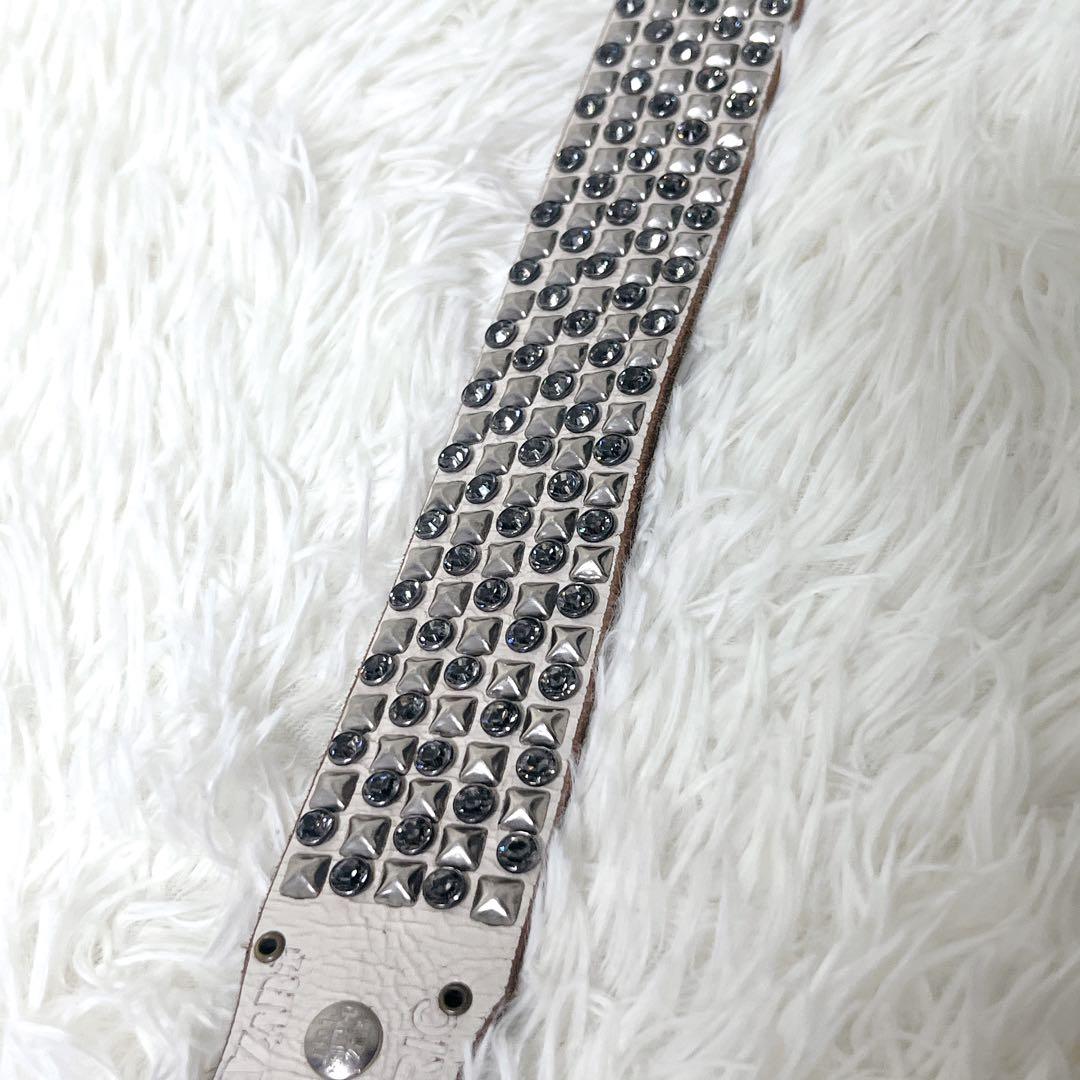 BALTAZAR × HYSTERIC スワロフスキー スタッズ ベルト Y2K