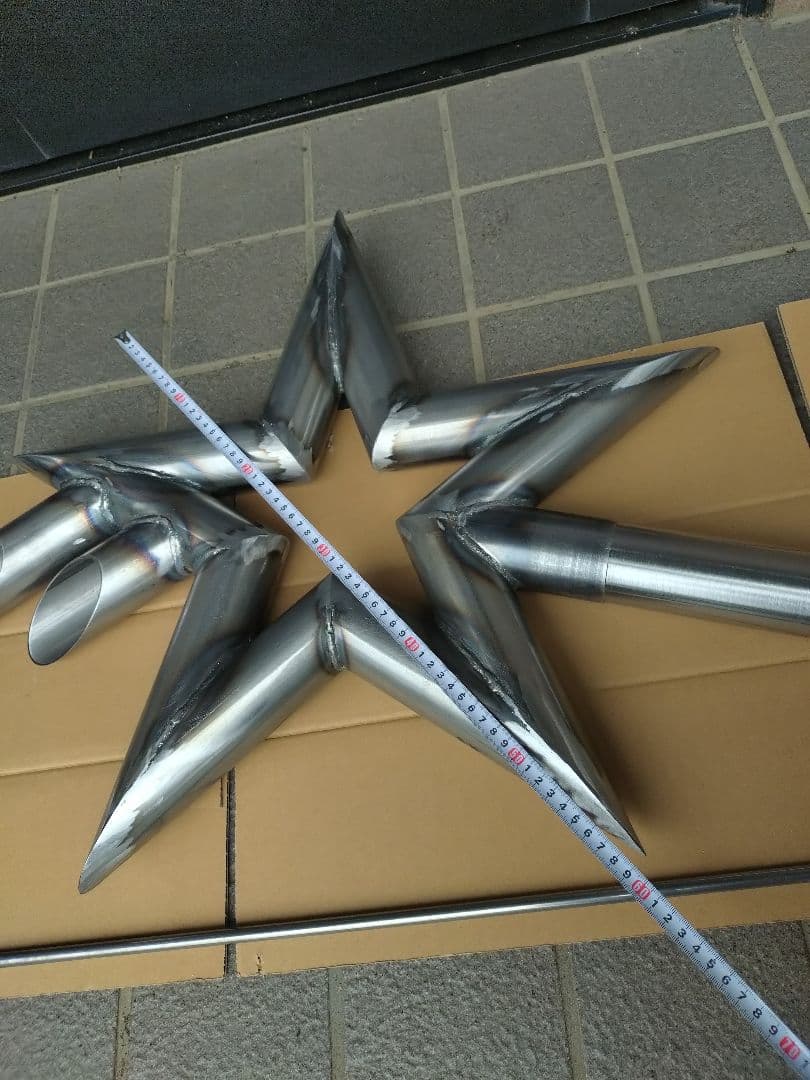 奏君パパ竹槍マフラー星型60.5パイ差し込み加工ですが今回限定価格です。