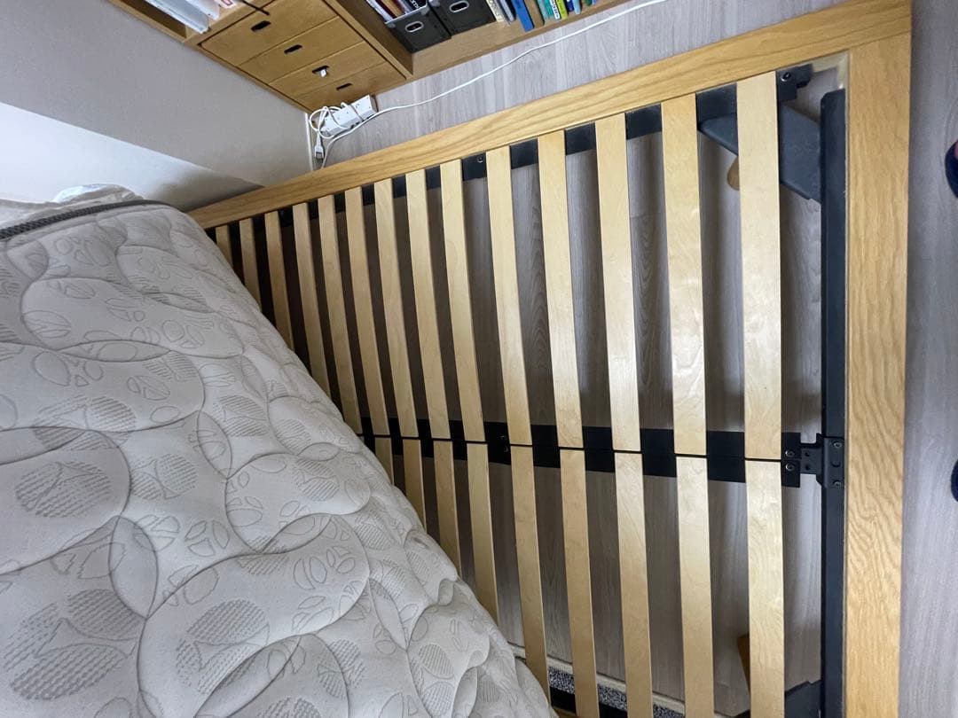 期間限定値下げ:無印良品オークベッドフレーム ダブルサイズ