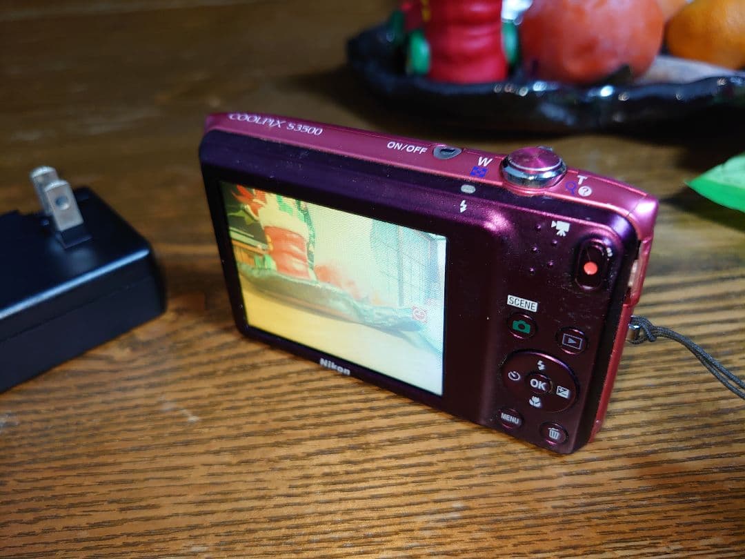 Nikon COOLPIX デジタルカメラ ピンク S3500 動作品