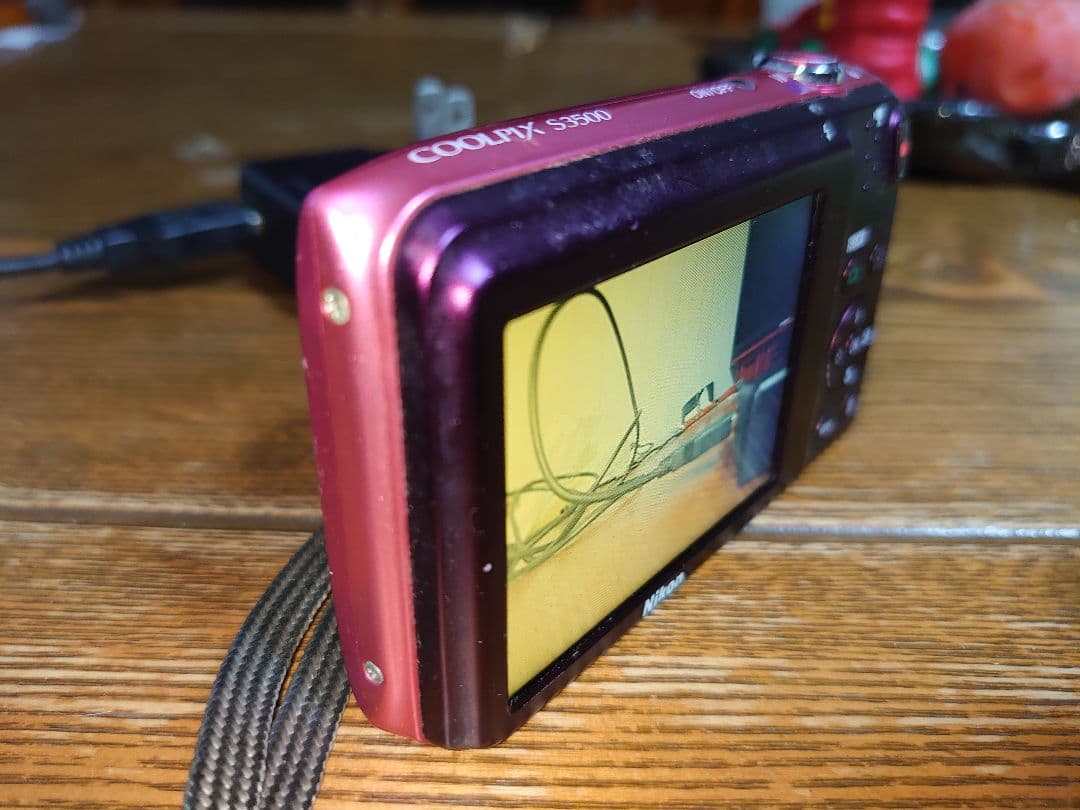 Nikon COOLPIX デジタルカメラ ピンク S3500 動作品