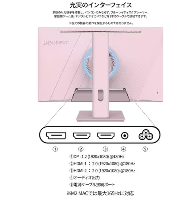 新品★JAPANNEXT 23.8インチ モニター IPS フルHD 180Hz