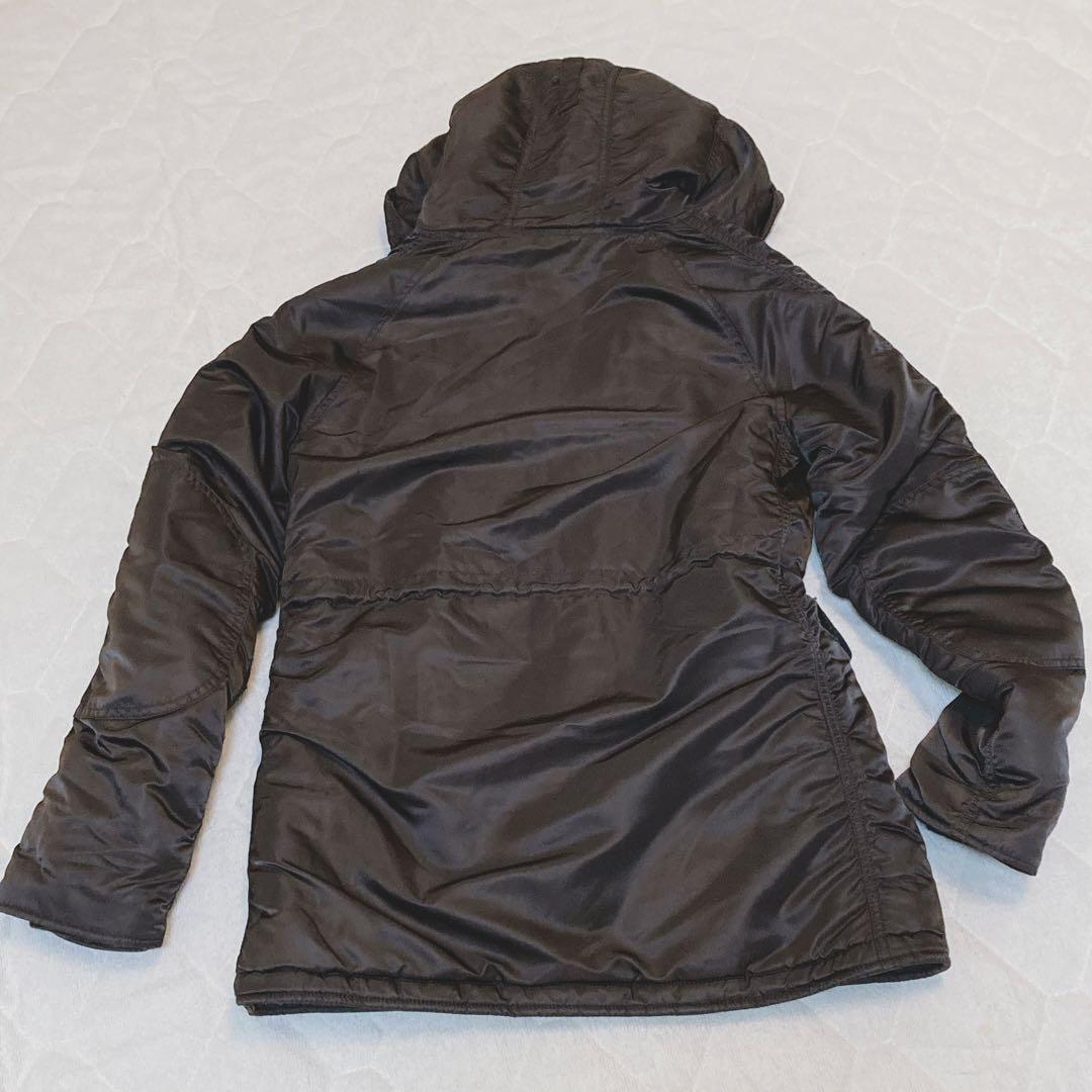 希少　アルファインダストリーズ　Ｌ　ブラウン　ミニタリージャケット　N-3B