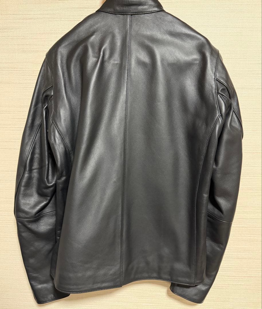 JUSTFIT シープスキンレザー ライダース ブルゾン　XL