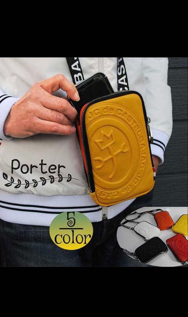 CASTELBAJAC ボディバッグ イエロー 041101 定価18,150円