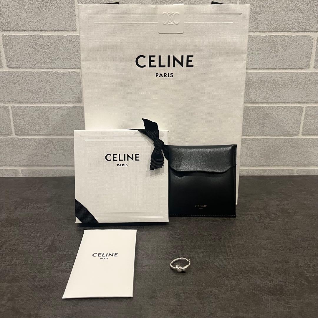 CELINE セリーヌ ノットスモールフープ ピアス 片耳のみ