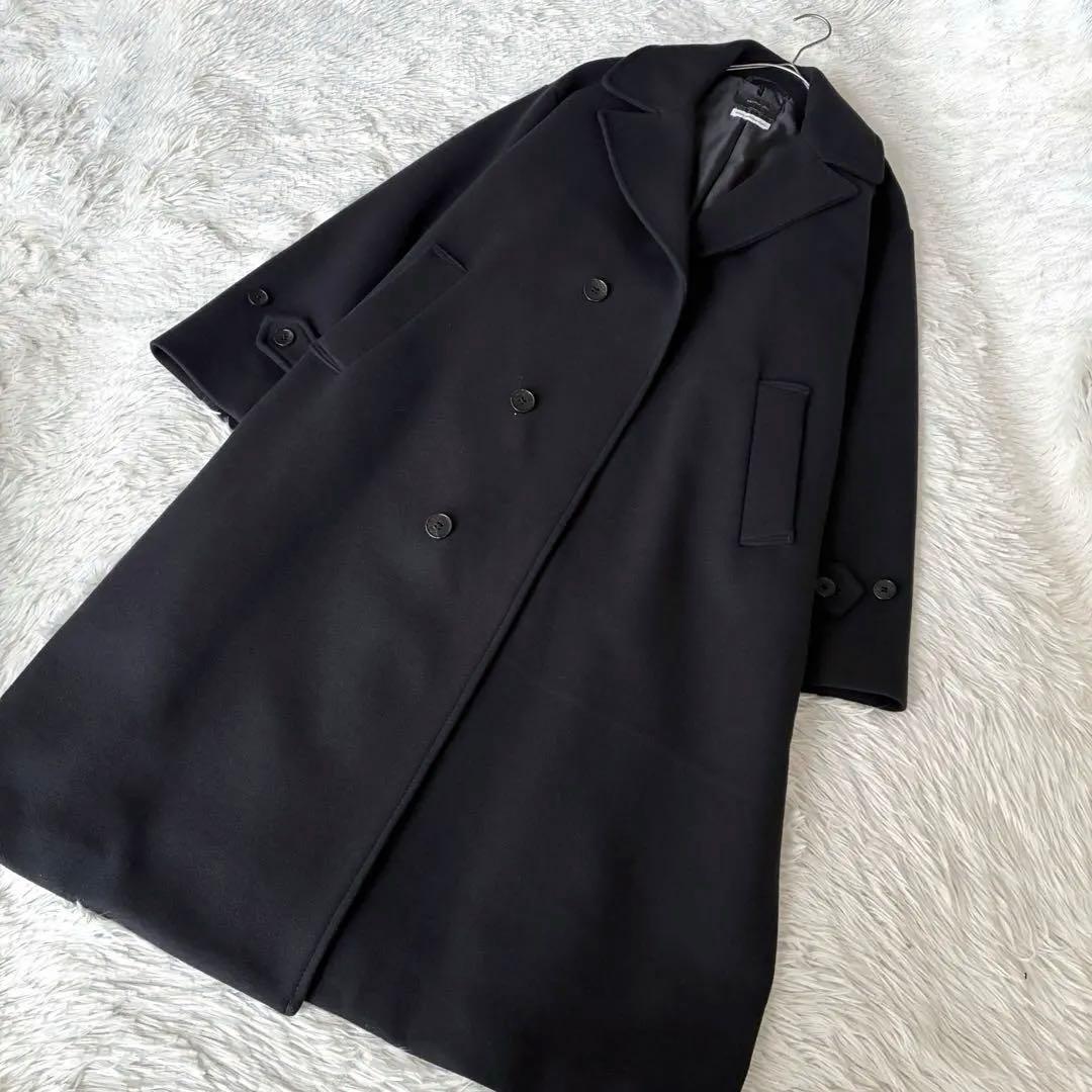 URBAN RESEARCH DOORS オーバーバルマカンコート　ネイビー