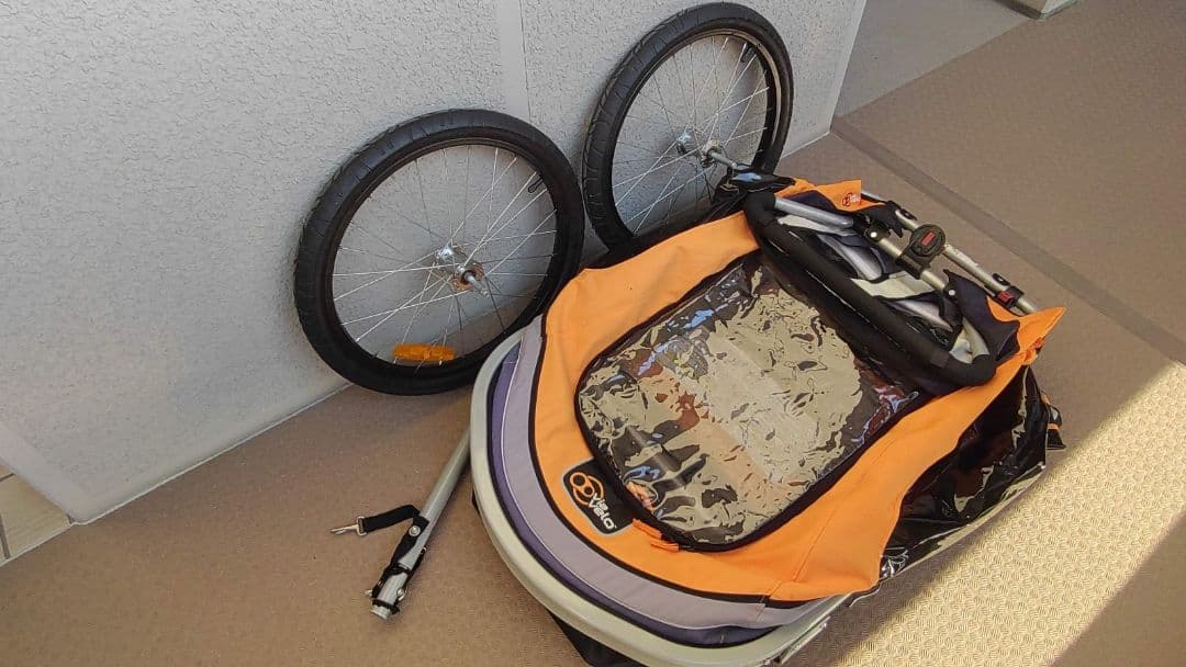 Via Velo チャイルドトレーラー（コストコ購入・ヒッチコネクター3個付き）