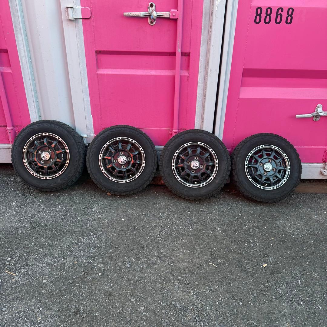 軽バン軽トラマッドタイヤ4本セット ジオランダー 145/80R12 12×4J