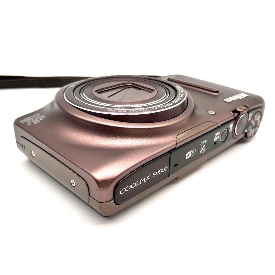 MNikon COOLPIX S9500 ブラウン　Wi-Fi対応