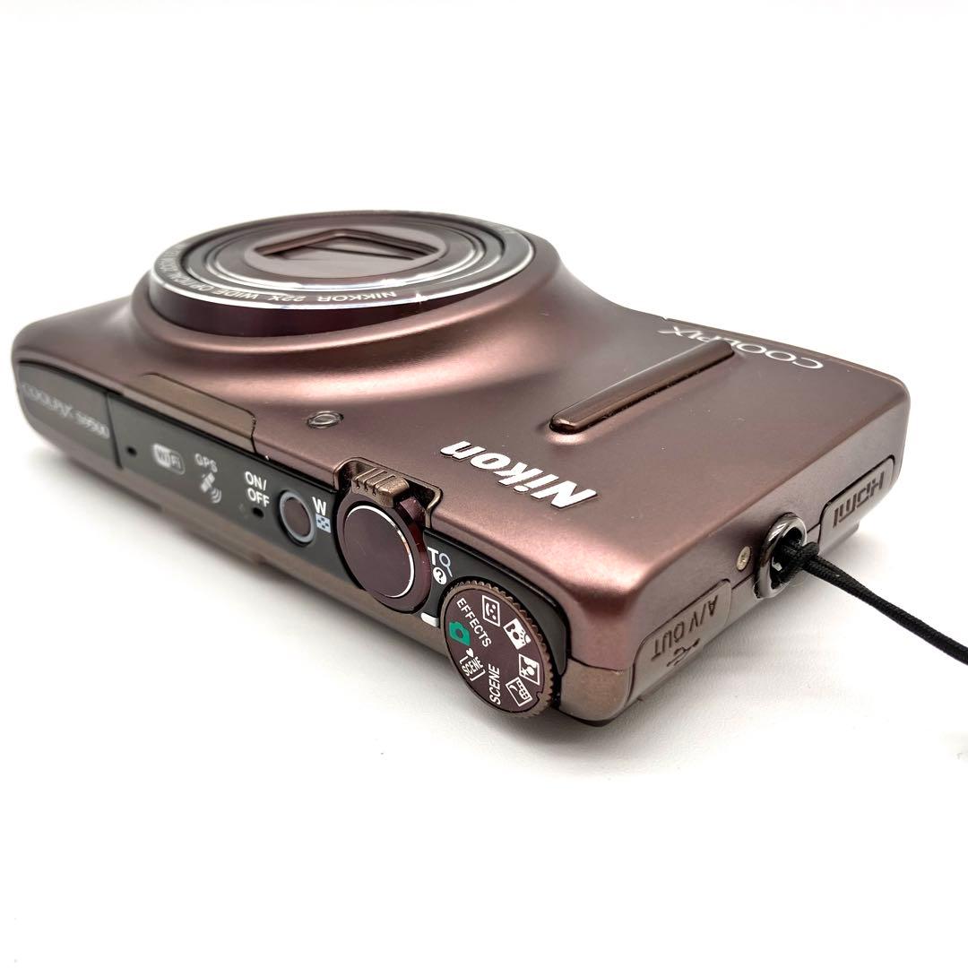 MNikon COOLPIX S9500 ブラウン　Wi-Fi対応