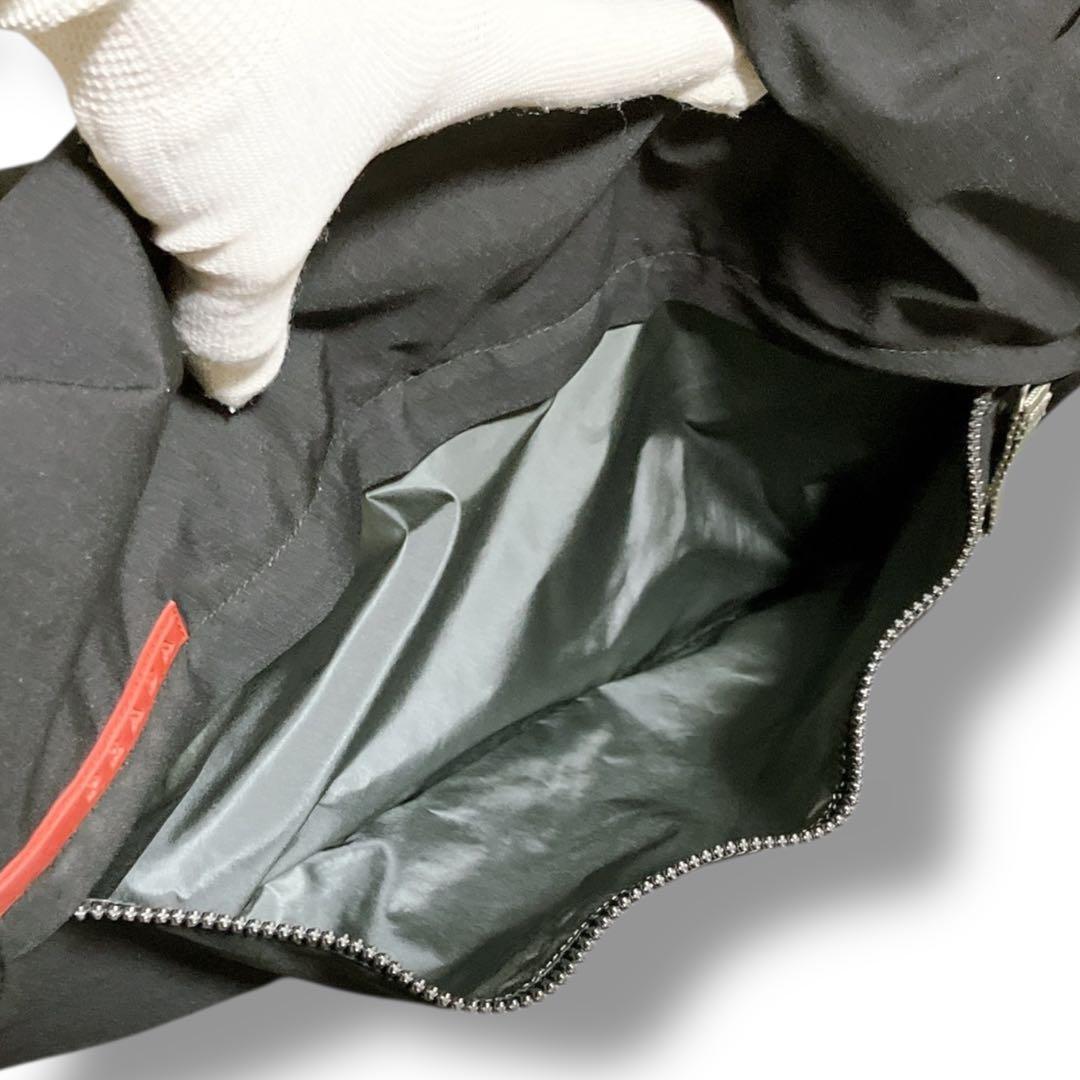 プラダ スポーツ ギャランティ 洗える A4収納可 メッセンジャーバッグブラック