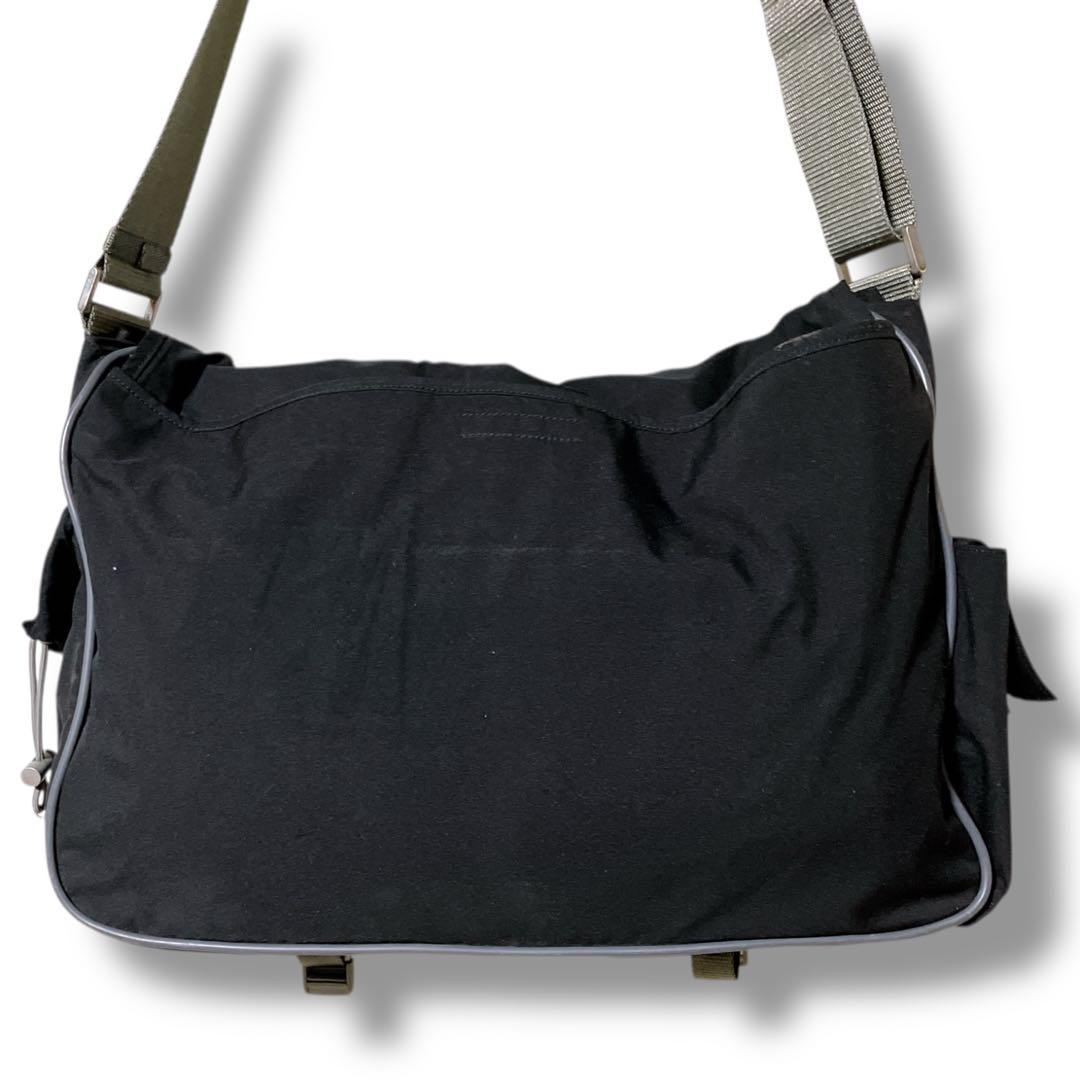 プラダ スポーツ ギャランティ 洗える A4収納可 メッセンジャーバッグブラック