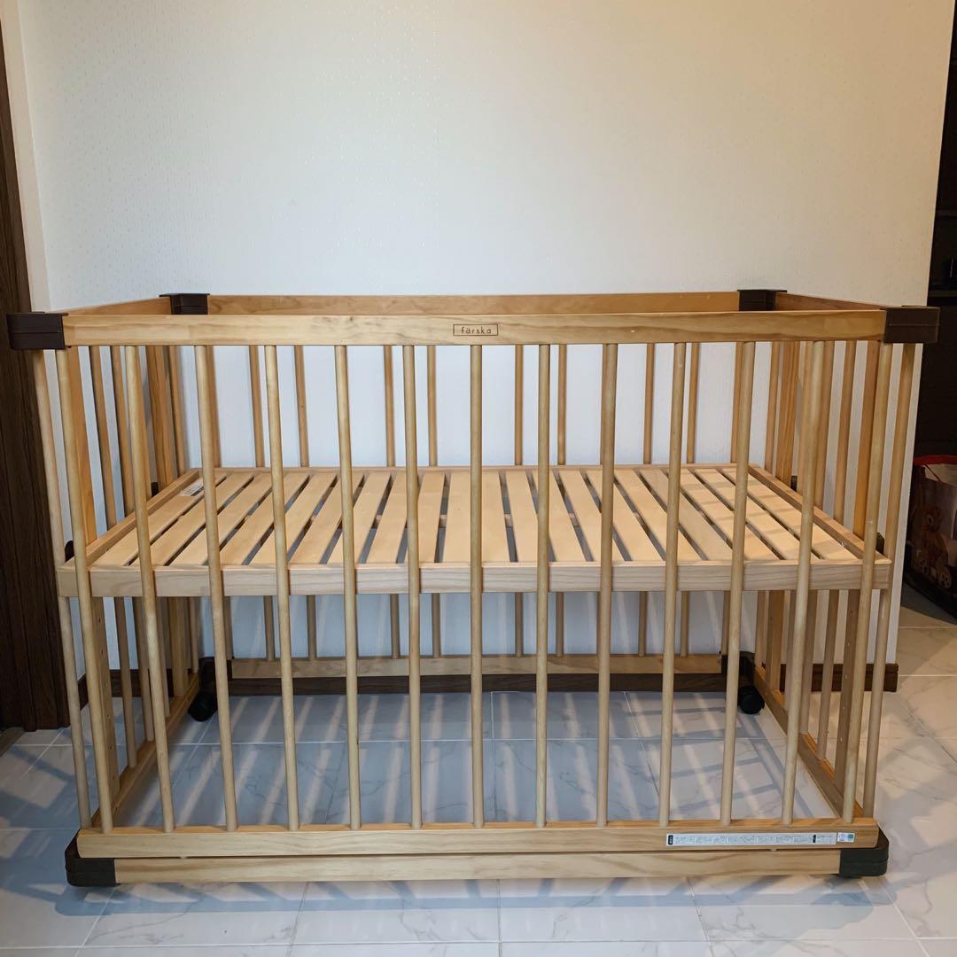 【♡送料込♡】ファルスカ　ベビーベッド ベッドサイドベッド03⭐︎