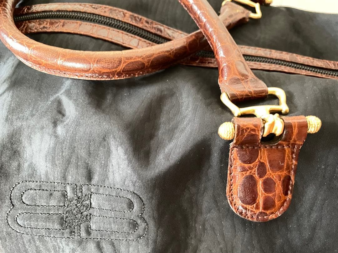 バレンシアガ　ボストンバッグ、黒　ツーウェイ