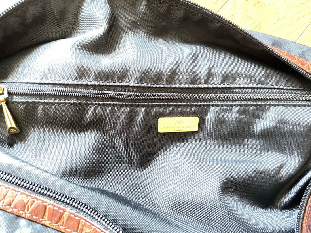 バレンシアガ　ボストンバッグ、黒　ツーウェイ