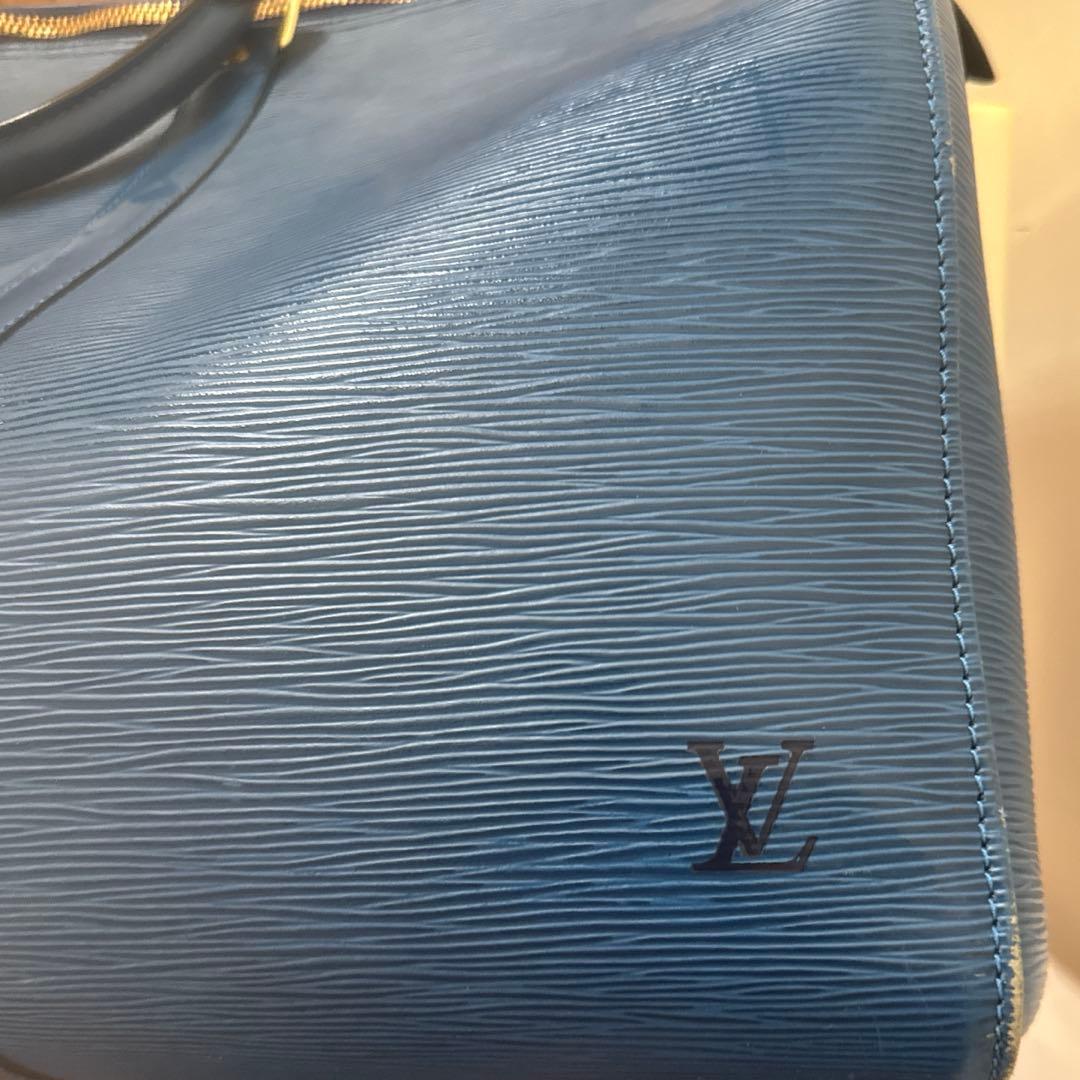 【ルイヴィトン】エピ　ボストンバッグ　青色