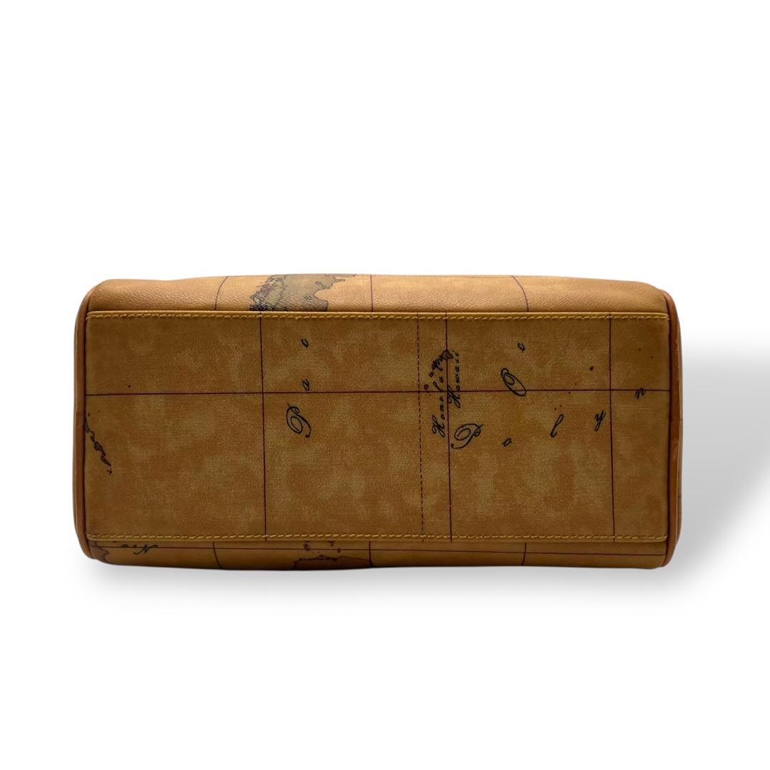 【美品】プリマクラッセ 地図柄 2wayバッグ ボストン ショルダー 旅行鞄