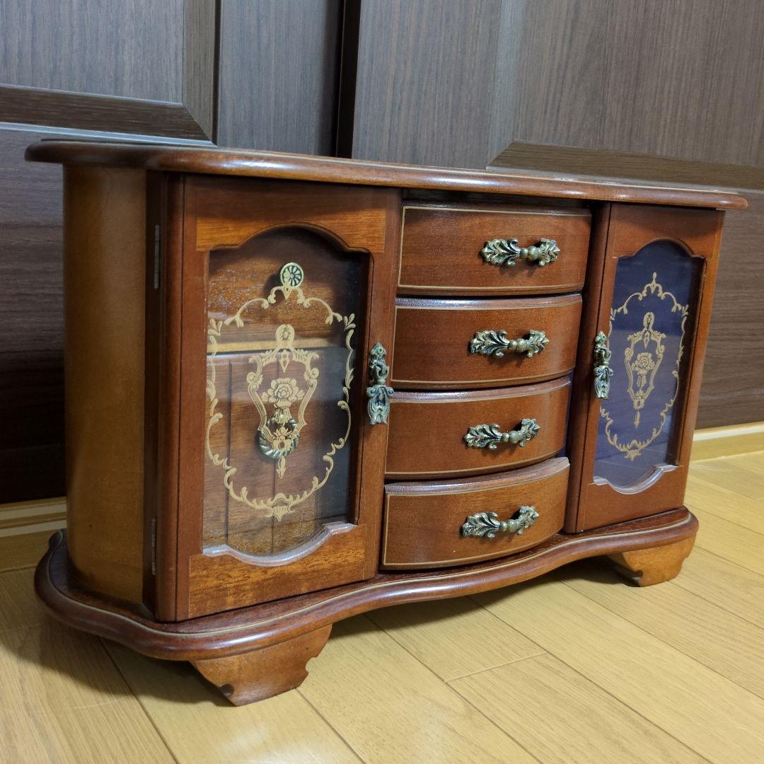 オルゴール　ジュエリーボックス　レトロ　アンティーク　大きめ