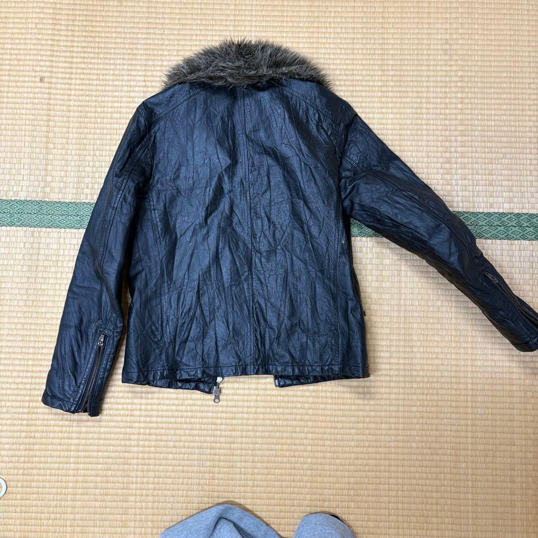 JACKROSE ファーライダースジャケット レザー