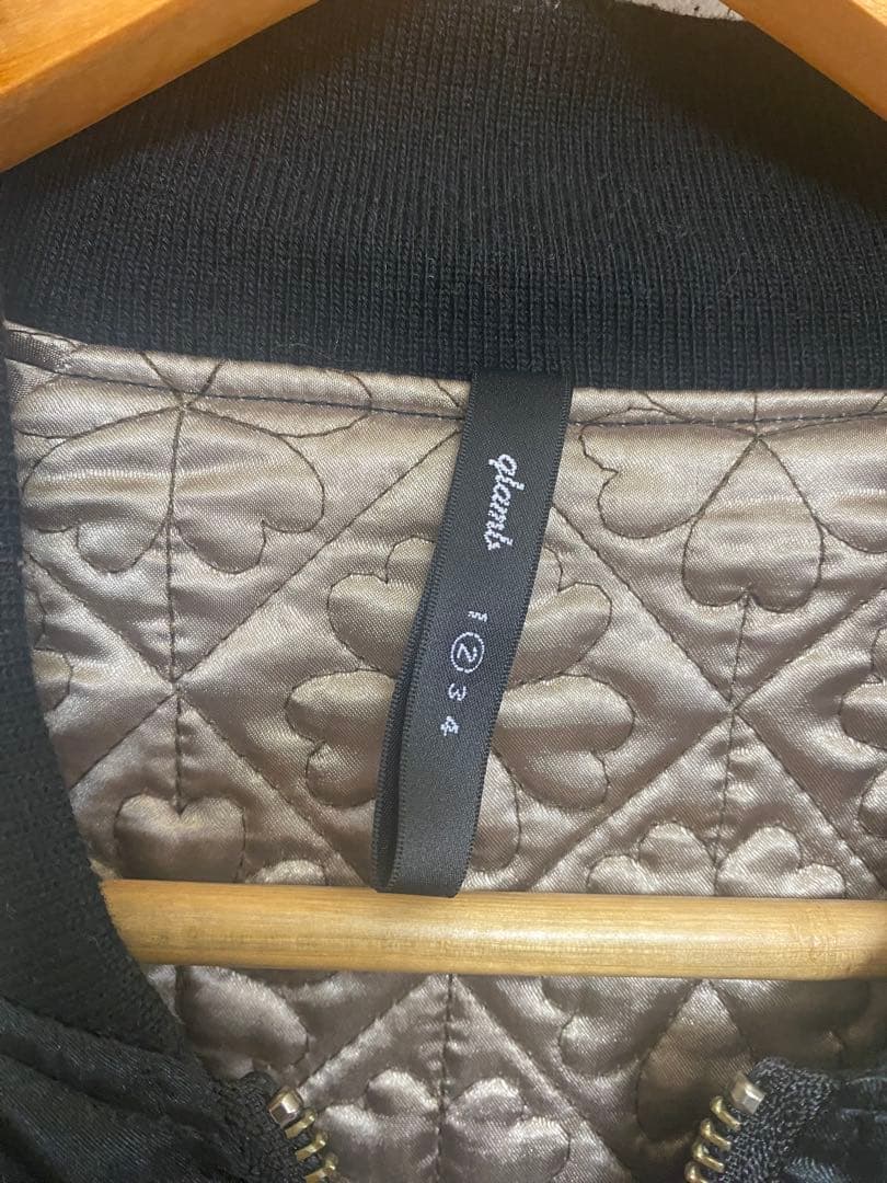 glamb スカジャン　黒　金　サイズ2