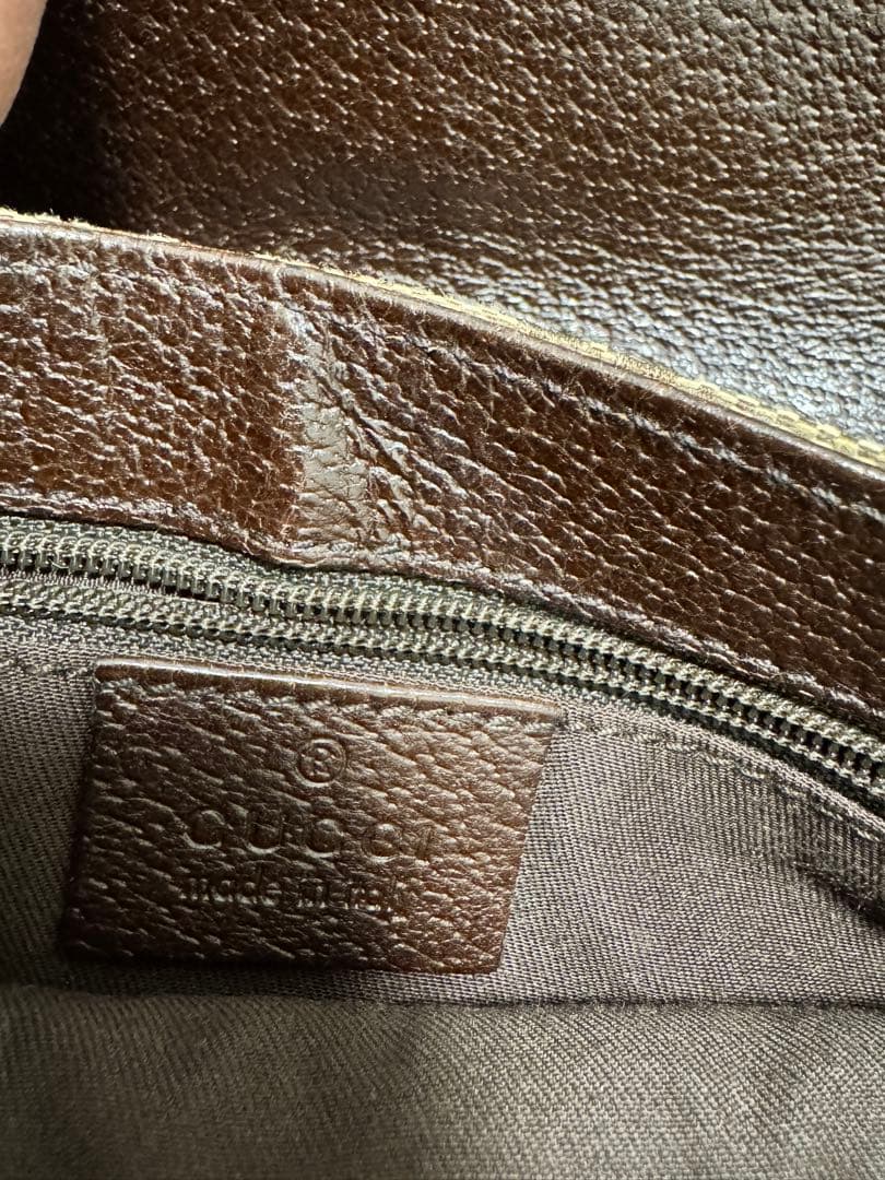 GUCCI キャンバス ボディバッグ　保存袋付き