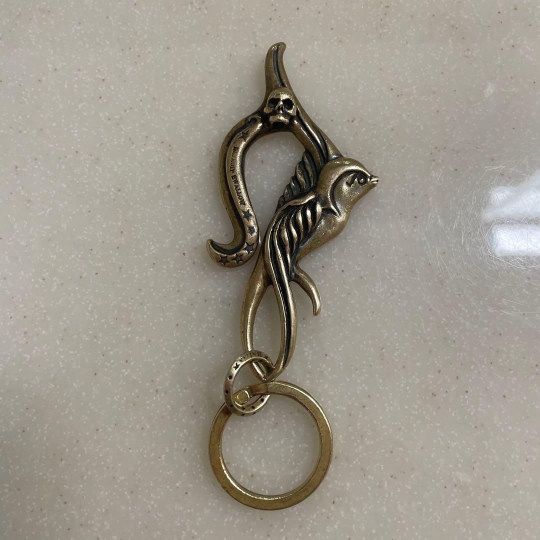 garcia カラビナ キーリング スワロー スカル