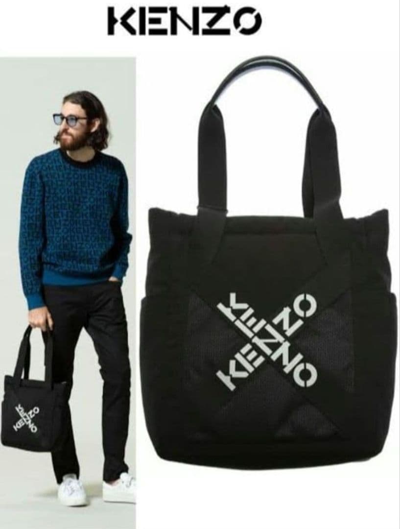 ケンゾー KENZO クロスロゴ トートバッグ 2WAY メンズ