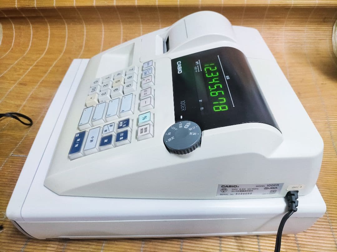 カシオレジスター　100ER　簡単便利特殊　送料込　277288