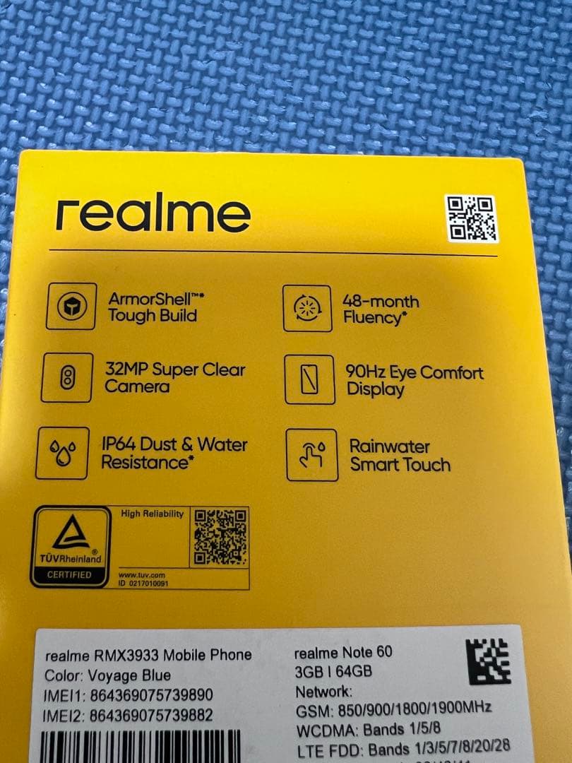 スマートフォン本体 realme Note 60 Voyage Blue 3GB/64GB