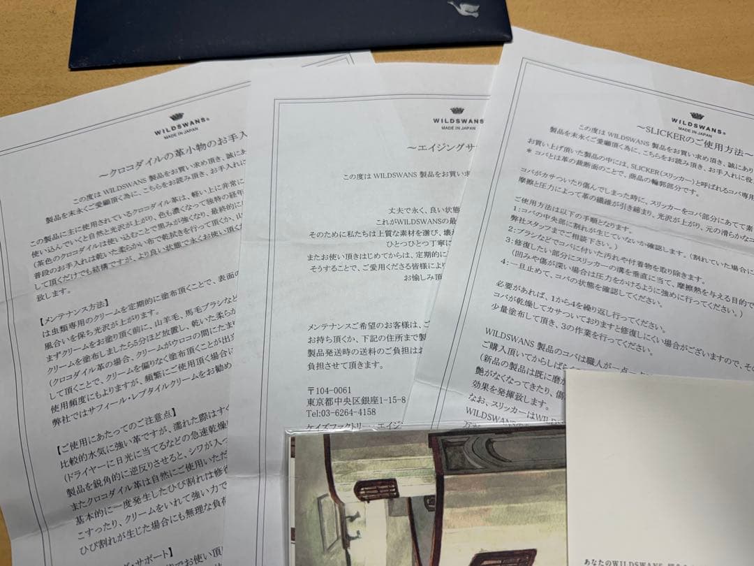 wildswans ワイルドスワンズ　クロコダイル　ケース　TONGUE