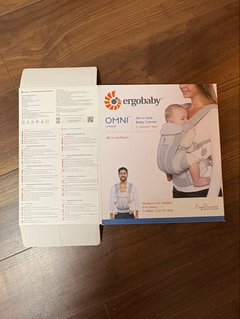 エルゴベビー OMNI Breeze グレー+ 冬用カバー　抱っこ紐