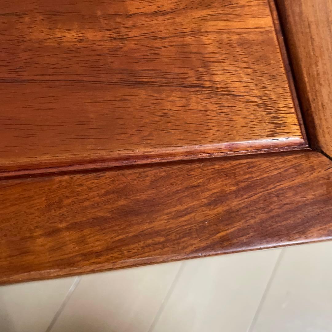 唐木 紫檀木 小物入れ 引出 唐木家具 高級銘木 透かし彫り 花梨 紫檀家具