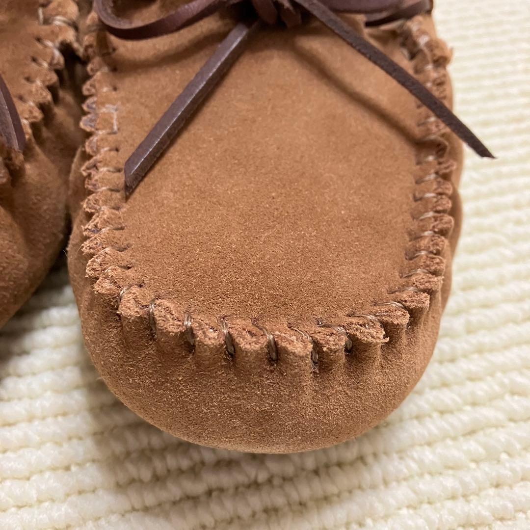【美品】UGG DAKOTA モカシン 23cm チェスナット ふわふわボア